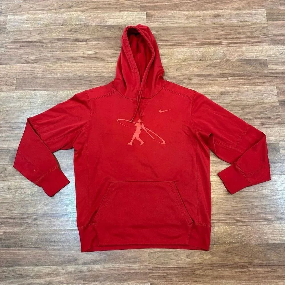Nike Ken Griffey Jr Swingman Dri-FIT Men’s Hoodie Sweatshirt Red| Men’s Medium